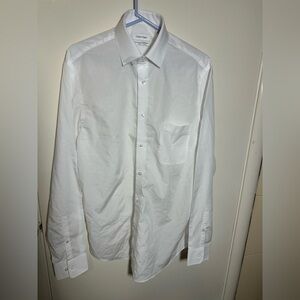 NWOT Calvin Klein Crisp White Dress Shirt